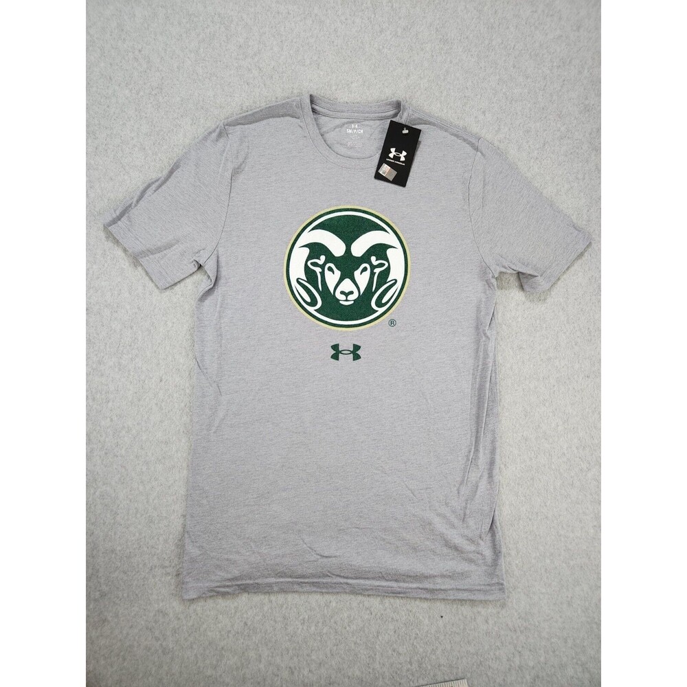 NEW Under Armour Grayā Colorado State Rams Football Performance T-Shirt SZ Small